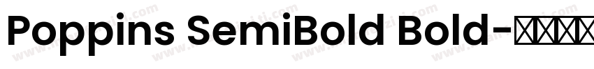 Poppins SemiBold Bold字体转换